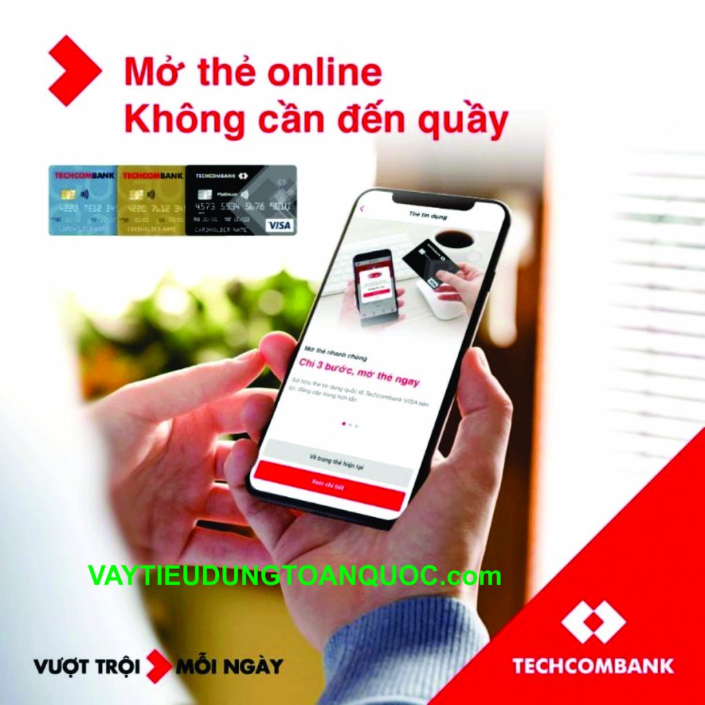 mo the tin dung techcombank online